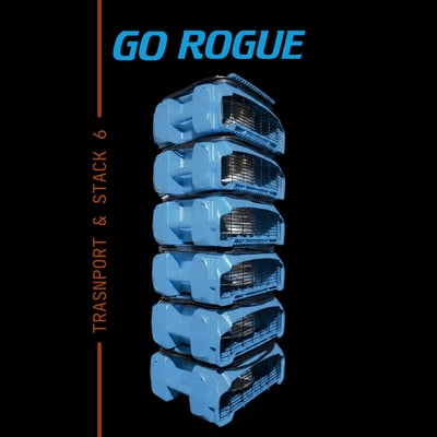 Dri-Eaz Rogue Airmover, Stack 6 and Transport