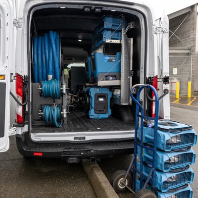 Dri-Eaz Rogue Airmover, in Van