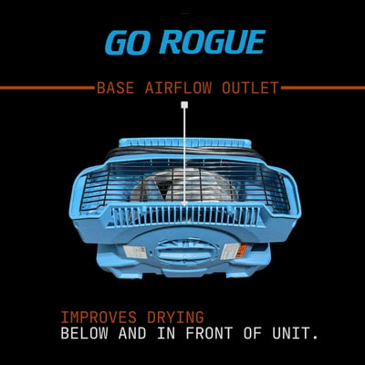 Dri-Eaz Rogue Airmover, Base Airflow Outlet