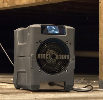 PHD 200 Dehumidifier in crawlspace